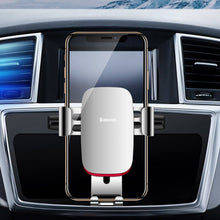 Заредете изображение във визуализатора на галерията – Baseus Metal Age Gravity Car Mount Metal Gravity Car Mount for CD Slot Silver (SUYL-J0S) - TopMag
