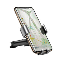 Заредете изображение във визуализатора на галерията – Baseus Metal Age Gravity Car Mount Metal Gravity Car Mount for CD Slot Silver (SUYL-J0S) - TopMag

