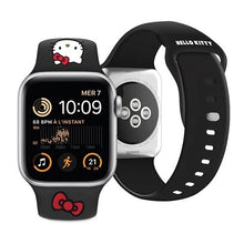 Заредете изображение във визуализатора на галерията – Hello Kitty Silicone Kitty Head strap for Apple Watch 38/40/41mm - black
