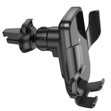 Заредете изображение във визуализатора на галерията – HOCO car holder with wireless charging automatic 15W Enlightener CA202 black
