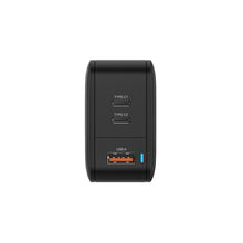 Заредете изображение във визуализатора на галерията – Amazing Thing Wall charger Thunder Pro GaN EUTH66W - USB + 2xType C - PD 66W black
