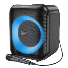 Заредете изображение във визуализатора на галерията – HOCO bluetooth / wireless speaker +microphone Graceful HA1 black

