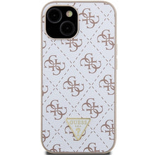 Заредете изображение във визуализатора на галерията – Original Case GUESS hardcase 4G Triangle Metal Logo GUHCP15SPG4GPH for Iphone 13/14/15 white
