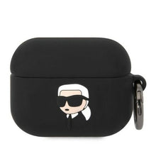 Заредете изображение във визуализатора на галерията – Original case KARL LAGERFELD KLAPRUNIKK for Apple Airpods Pro (3D Sil NFT Karl / black)
