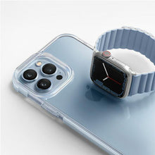 Заредете изображение във визуализатора на галерията – Uniq band Revix Apple Watch Series 1/2/3/4/5/6/7/8/SE/SE2/Ultra 42/44/45/49mm. Reversible Magnetic white-blue/white-blue
