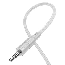 Заредете изображение във визуализатора на галерията – HOCO cable AUX Audio Jack 3,5mm to Lightninng 8-pin UPA27 1,2m gray
