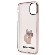 Заредете изображение във визуализатора на галерията – Karl Lagerfeld KLHCN61HNCHTCP iPhone 11 / Xr 6.1" pink/pink hardcase Ikonik Choupette
