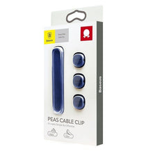 Заредете изображение във визуализатора на галерията – BASEUS cable organizer Cross Peas Cable Clip Blue ACWDJ-03
