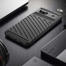 Заредете изображение във визуализатора на галерията – Thunder Case case for Google Pixel 7a silicone armor case black
