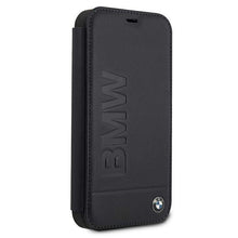 Заредете изображение във визуализатора на галерията – Etui BMW BMFLBKP12SSLLNA iPhone 12 mini 5,4" granatowy/navy book Signature
