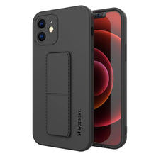 Заредете изображение във визуализатора на галерията – Wozinsky Kickstand Case iPhone XS Max silicone case with stand black
