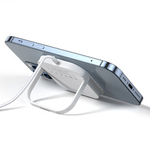 Заредете изображение във визуализатора на галерията – Duzzona 3in1 universal wireless charger for smartphones (Qi, MagSafe), Apple Watch and Airpods 15W white (W7)
