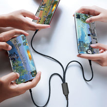 Заредете изображение във визуализатора на галерията – Fast charging cable 120W 1m 3in1 USB - USB-C / microUSB / Lightning Dudao L22X - silver
