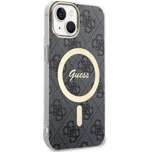 Заредете изображение във визуализатора на галерията – Guess IML 4G MagSafe case for iPhone 15 - black
