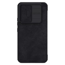 Заредете изображение във визуализатора на галерията – Nillkin Qin Leather Pro Case for Samsung Galaxy A54 5G Flip Cover Camera Cover Black
