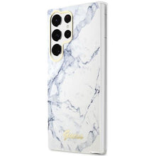 Заредете изображение във визуализатора на галерията – Guess GUHCS23LPCUMAH S23 Ultra S918 white/white hardcase Marble

