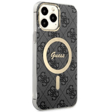 Заредете изображение във визуализатора на галерията – Original Case GUESS hardcase 4G MagSafe GUHMP13XH4STK for Iphone 13 Pro Max black
