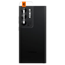 Заредете изображение във визуализатора на галерията – SPIGEN OPTIK.TR ”EZ FIT” camera protector 2-PACK GALAXY S23 ULTRA black
