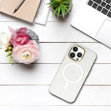 Заредете изображение във визуализатора на галерията – Magnetic Frosted Case for Iphone 15 Pro White
