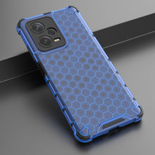 Заредете изображение във визуализатора на галерията – Honeycomb case for Xiaomi Redmi Note 12 Pro+ armored hybrid cover blue
