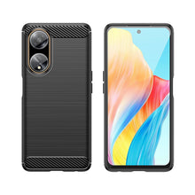 Заредете изображение във визуализатора на галерията – Flexible case with a carbon pattern for Oppo A98 5G Carbon Case - black
