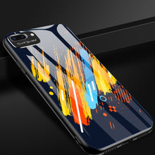 Заредете изображение във визуализатора на галерията – Color Glass Case Durable Cover with Tempered Glass Back and camera cover iPhone SE 2022 / SE 2020 / iPhone 8 / iPhone 7 pattern 5
