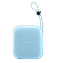 Заредете изображение във визуализатора на галерията – Joyroom power bank 10000mAh Jelly Series 22.5W with built-in USB C cable blue (JR-L002)
