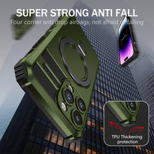 Заредете изображение във визуализатора на галерията – Tel Protect Armor Magsafe Metal Ring Case for Iphone 14 Pro green
