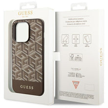 Заредете изображение във визуализатора на галерията – Guess GUHMP14XHGCFSEW iPhone 14 Pro Max 6.7" brown/brown hard case GCube Stripes MagSafe
