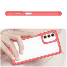 Заредете изображение във визуализатора на галерията – Outer Space Case for Samsung Galaxy A13 5G cover with a flexible frame red
