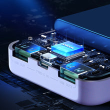 Заредете изображение във визуализатора на галерията – Joyroom powerbank 30000mAh Dazzling Series 12W white (JR-T018)
