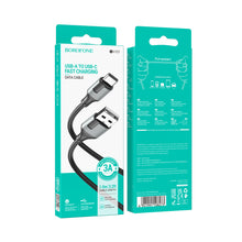 Заредете изображение във визуализатора на галерията – Borofone Cable BX101 Creator - USB to Type C - 3A 1 metre black
