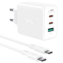 Заредете изображение във визуализатора на галерията – Acefast charger usb a + 2 x typ c qc3.0 pd65w a13 white

