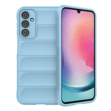 Заредете изображение във визуализатора на галерията – Magic Shield Case for Samsung Galaxy A24 4G flexible armored cover light blue
