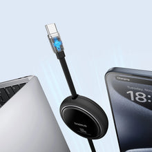 Заредете изображение във визуализатора на галерията – Baseus Free2Draw Mini USB-C - USB-C 100W 1m retractable cable - black
