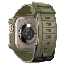 Заредете изображение във визуализатора на галерията – Futerał SPIGEN Rugged Armor ”PRO” do Apple Watch ULTRA (49 MM) vintage khaki
