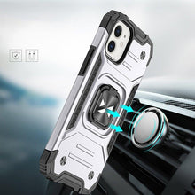 Заредете изображение във визуализатора на галерията – Wozinsky Ring Armor case for iPhone 14 armored cover magnetic holder ring silver
