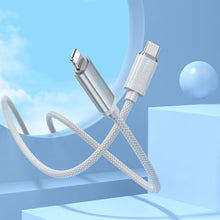 Заредете изображение във визуализатора на галерията – HOCO cable Type C to Iphone Lightning 8-pin Power Delivery 27W U127 1,2m silver
