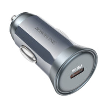 Заредете изображение във визуализатора на галерията – Borofone Car charger BZ26 Searcher - Typ C - PD 30W 3A grey
