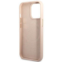 Заредете изображение във визуализатора на галерията – Guess GUHMP14LU4GPRP iPhone 14 Pro 6.1" pink/pink hard case 4G Logo Plate MagSafe
