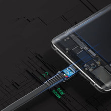 Заредете изображение във визуализатора на галерията – Ugreen flat USB cable - USB Type C Quick Charge 3 A 2 m black (US332 70637)
