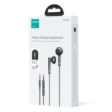 Заредете изображение във визуализатора на галерията – Joyroom Wired Series JR-EW06 wired headphones, metal - dark gray
