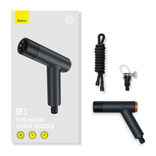 Заредете изображение във визуализатора на галерията – Car washer + 30m telescopic hose + Baseus GF3 universal connector - dark gray
