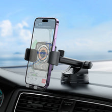 Заредете изображение във визуализатора на галерията – Borofone Car holder BH210 Riley with induction charging to dashboard black
