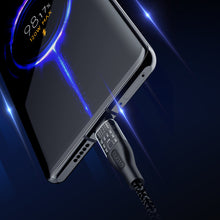 Заредете изображение във визуализатора на галерията – Fast charging cable 120W 1m 3in1 USB - USB-C / microUSB / Lightning Dudao L22X - silver
