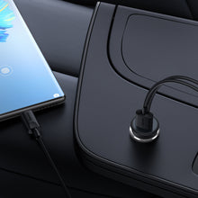 Заредете изображение във визуализатора на галерията – Baseus wireless car charger with MagSafe 15W holder for air vent + USB-A 25W black (CW01)
