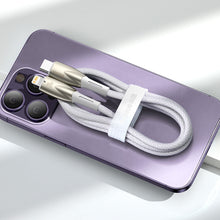 Заредете изображение във визуализатора на галерията – Baseus Glimmer Series cable with fast charging USB-A - Lightning 480Mb/s 2.4A 1m black
