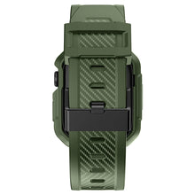 Заредете изображение във визуализатора на галерията – Kingxbar CYF537 2in1 Armored Case for Apple Watch SE, 8, 7, 6, 5, 4, 3, 2, 1 (45, 44, 42 mm) with strap green
