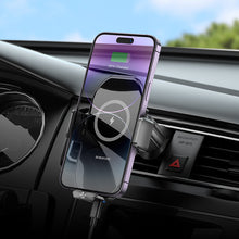 Заредете изображение във визуализатора на галерията – Borofone Car holder BH206 Rusher with induction charging to air vent black
