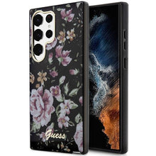 Заредете изображение във визуализатора на галерията – Guess GUHCS23LHCFWSK S23 Ultra S918 black/black hardcase Flower Collection
